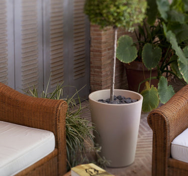 PACK 4 MACETA GERBERA 33 GRIS